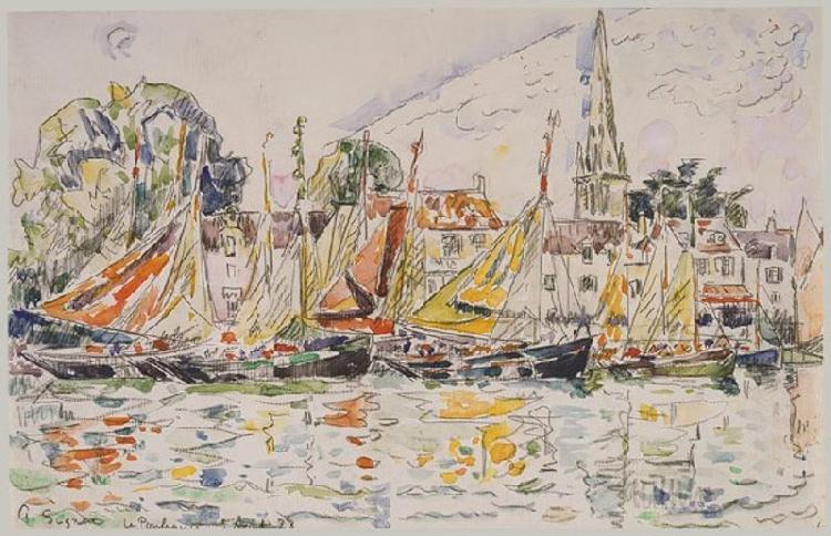 Paul Signac Fishing Boats oil painting image